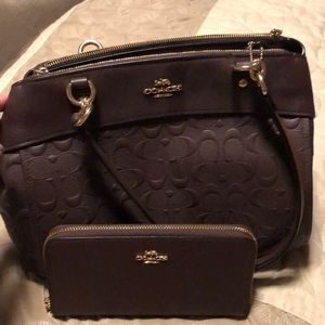 Coach Purse and Matching Wallet